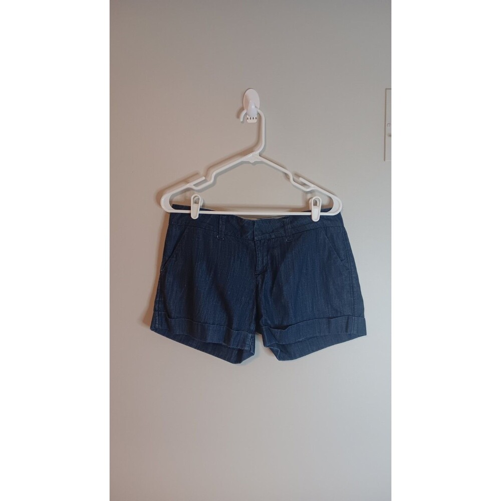 Dear John Hampton Chambray Chino Shorts Sz 28  100% Cotton Blue